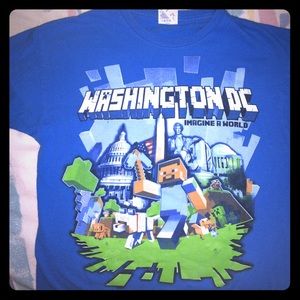 Boys Minecraft Washington T-shirt Size L